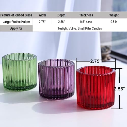 VOHO 3 Color Votive Candle Holders for Easter Halloween Thanksgiving Decor - Image 6