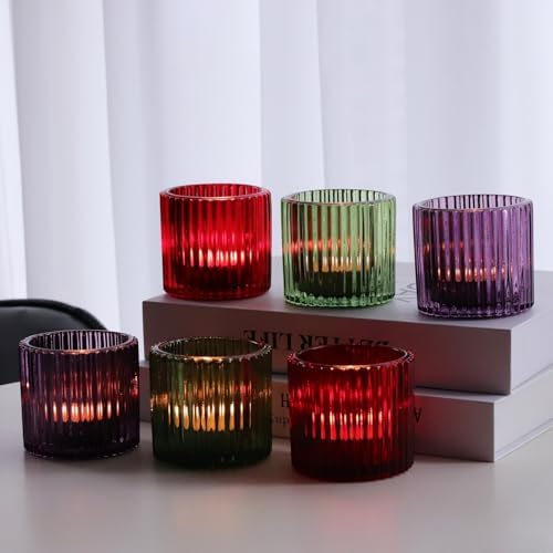 VOHO 3 Color Votive Candle Holders for Easter Halloween Thanksgiving Decor - Image 3