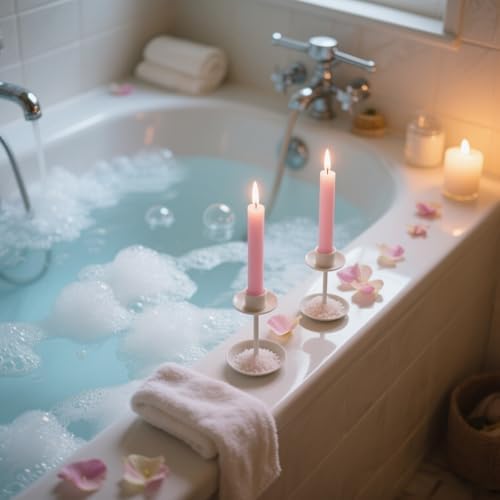 12 Pack 10 inch Pink Taper Candles, Unscented Dripless Candlestick Bulk for Home Dinner Wedding Romantic, Long-Lasting Burn Time of 7-8 Hours - Image 4