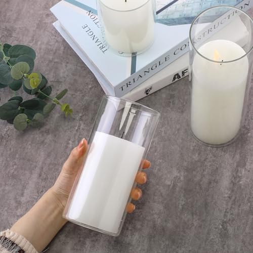 Shihanee 3 Pillar Candle and Holder, M, White - Image 6