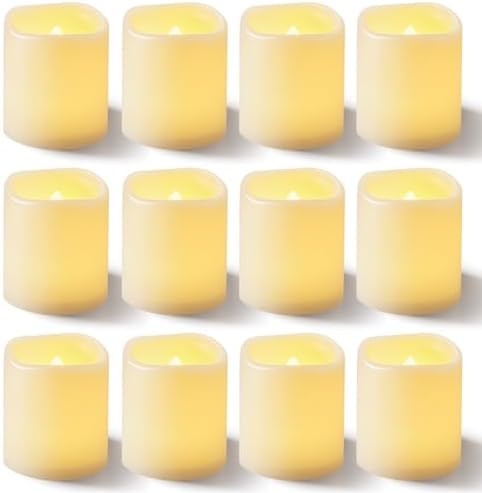 Homemory 100 Pack Ivory Flameless Flickering LED Votive Tealights Candles by Homemory