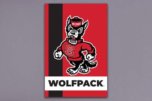 Collegiate Garden Flag (NC State Retro)