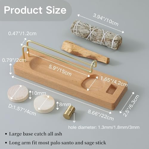 4 in 1 Incense Holder for Palo Santo & Sage Sticks & Insence-Stick - Image 6
