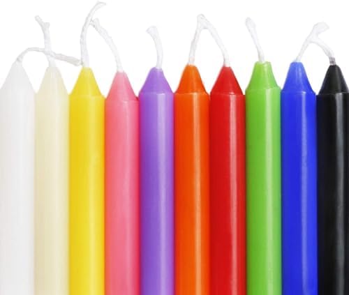 100 Pack Multicolor Taper Candles 4 Inch – Mini Dripless Unscented Low Smoke Dinner Candles, Assorted 10 Colors Bulk Party Supplies for Birthday, Wedding, Holiday Table Decor & DIY Crafts - Image 2