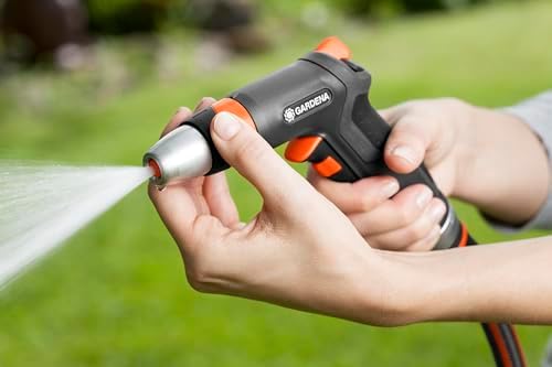 Gardena Premium Cleaning Nozzle: Heavy Duty Water Sprayer for Cleaning and Irrigation, with Pulse Trigger and Permanent Lock, Frost Protection (18305-20) - Image 2