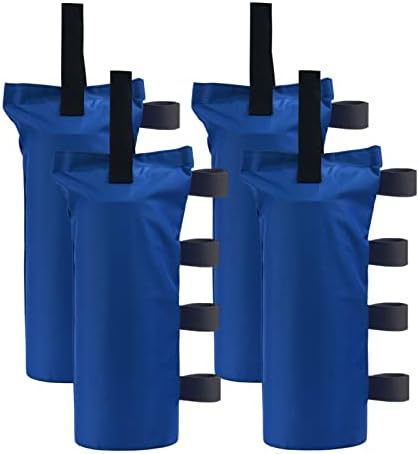 Joramoy Heavy Duty Canopy Weight Bags(120LBS), 4Pcs Blue(Without Sand) by Home
