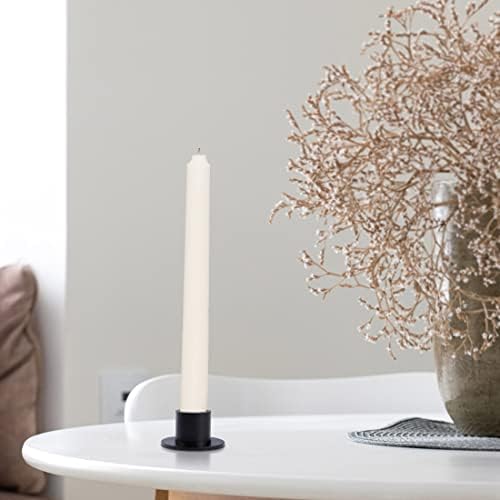 12PCS Matte Black Iron Taper Candle Holders, Standard Fit, Table Decor - Image 7