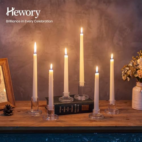 Hewory Clear Taper Candle Holders Bulk: 24PCS Glass Candlestick Holders - Image 4