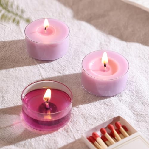Lavender Scented Tea Lights Candles 16 Pack - Image 3