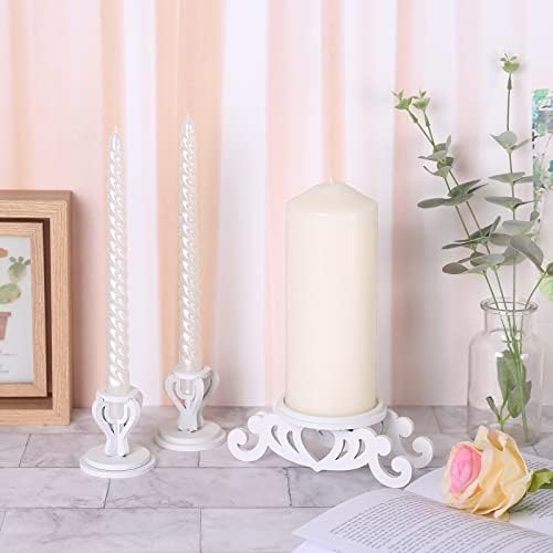 Wooden Unity Candle Holder Set, Wedding Ceremony Centerpiece Decor - Image 7