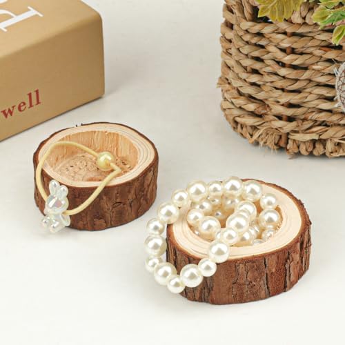 48 Pack Wooden TeaLight Candle Holders, OD:2.5 Inch, ID:1.6 Inch Wood Votive Tealight Holders for Home, Wedding, Party, and Holiday Decor - Image 3