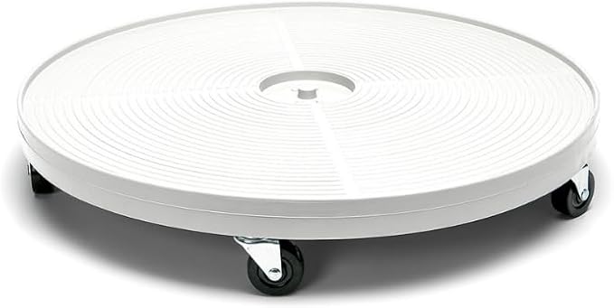 Lettuce Grow 24" Plant Dolly with Wheels, Heavy Duty Rolling Plant Caddy for Indoor & Outdoor Use, Fits Farmstand & Nook, 500 lb Capacity, Low Profile Planter Stand
