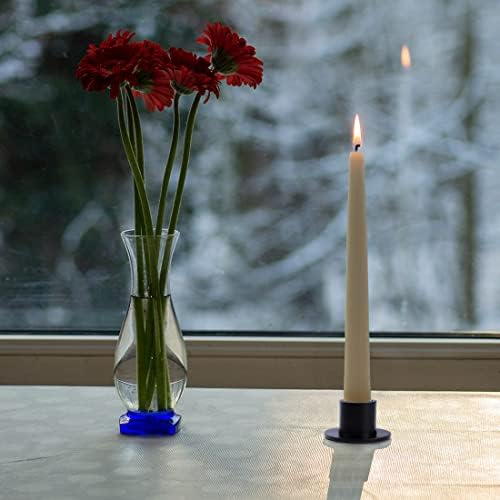 4PCS Matte Black Iron Taper Candle Holders, Standard Fit, Table Decor - Image 6