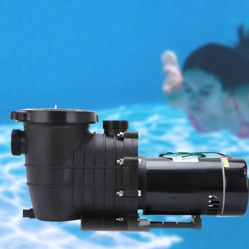 1.5HP /2.0HP In/Above Ground Swimming Pool Pump Self Priming Pool Pump with Strainer Filter Basket & Drain Plug Silent Operation 1.5" & 2.0'' Intlet Energy Saving (1.5HP)