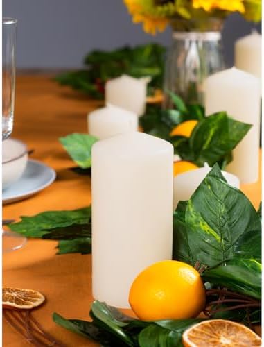 CANDWAX 3x6 Pillar Candles Set of 3 - Ivory Large Pillar Candles Long Burning Perfect for Any Occasion - Cylinder Candles Unscented Long Burning - Image 6