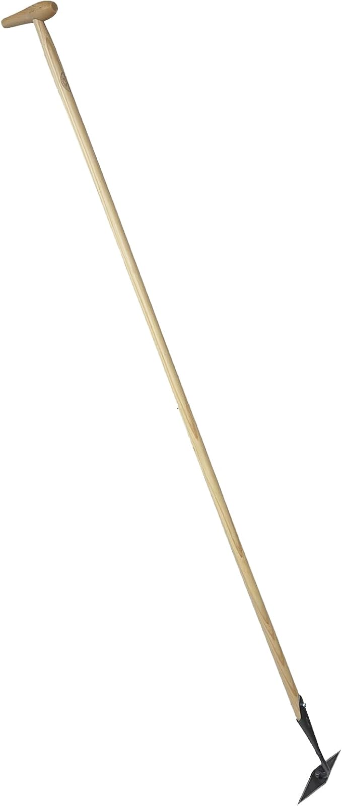 Dewit Diamond Hoe with P-Grip Handle-Long Handle Garden Hoe with Forged Steel Diamond Head – 4 Sharp Edges – Weed Without Bending – Push & Pull Action - Head: 2" L x 8" W; Total 74" L; 3.5lbs