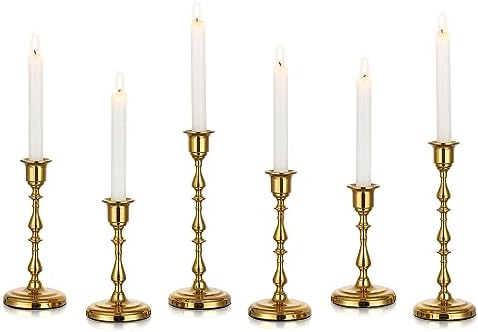 Gold Candlestick Holders Vintage: Brass Taper Candle Holders by CreatedforWeddingsandHome