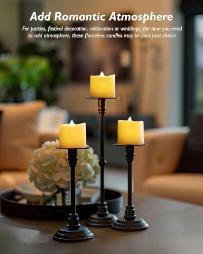 Homemory 6H Timer Ivory Flameless LED Votive Tealights, 12 Pack - Image 2