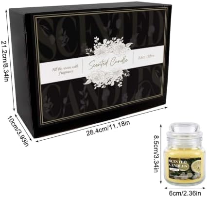 12 Pack Scented Candles Set - 3.5oz Soy Wax Aromatherapy Candles with 6 Fragrances, Long Burning Glass Jar Candles for Home Bedroom Kitchen Bathroom Dining, Gift Set for Women Men - Image 3
