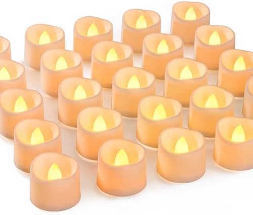 Homemory 72-Pack Novelty Flickering Flameless Tea Light Candles, 200+ Hours by Homemory