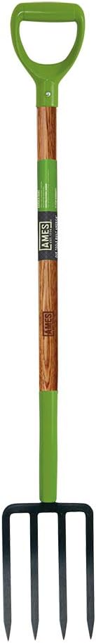 The AMES 2826200 Ames 4-Tine Forged Spading Fork