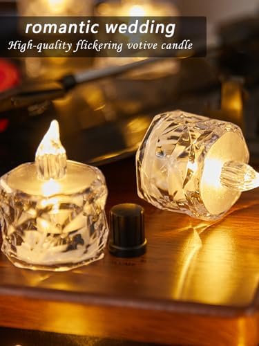 12 Pcs Flickering Flameless Candle Battery Tea Lights for Weddings - Image 5