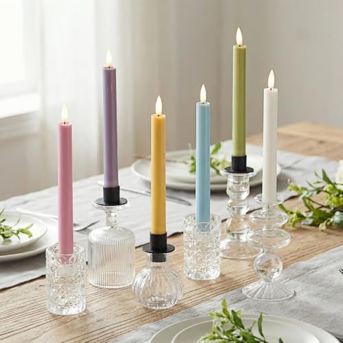 Simplelight Pastel Flameless Taper Candles, Remote, Timer, Multi Color - Image 5