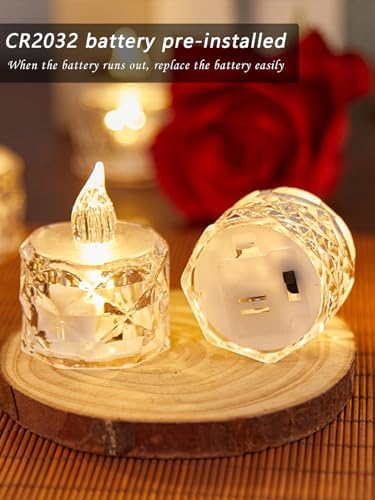 24 Pcs Flameless Votive Candles, Battery Operated - Image 6