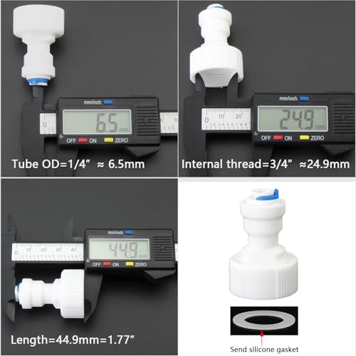 3/4" Female to 1/4" Push Connector, RO Adapter for Pre-Purifier - Image 4