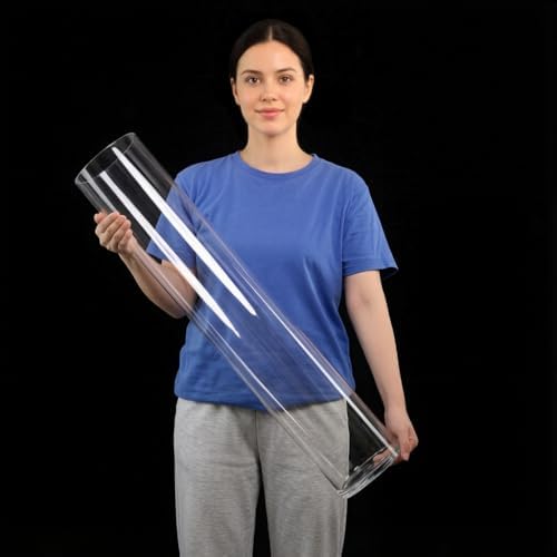 CYS EXCEL Cylinder Clear (H:32" D:6") | Multiple Size Choices Glass Flower Centerpieces | Hurricane Floating Candle Holder Vase, H-32 (GCY122/32) - Image 2