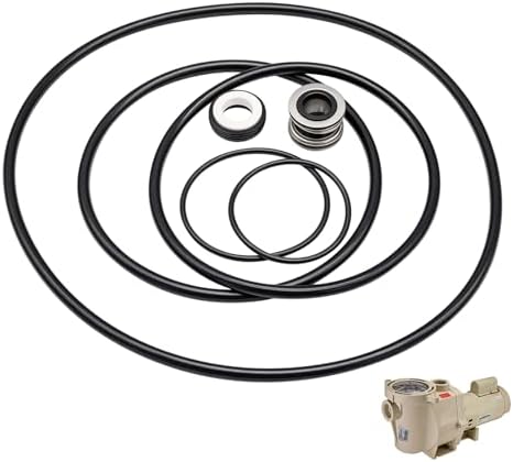 PS-200 Rebuild Kit Fit for GO-KIT5 Pentair Challenger Pool Pump | Replaces Pentair Pac-Fab Sta-Rite Challenger Pool Pump, Includes PS-200 Shaft Seal and 5 O Rings, Heavy-Duty Rubber