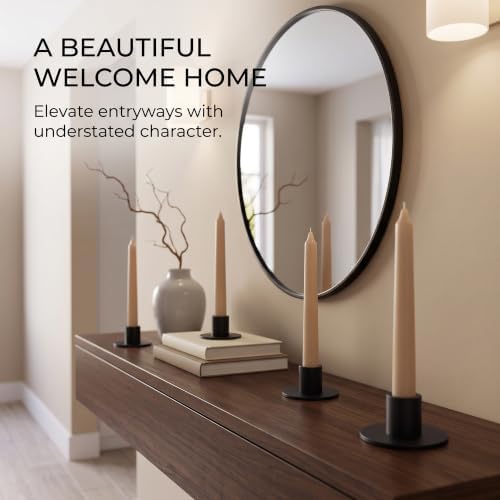 4Pcs Black Retro Candle Holders, Candlestick Holder - Image 6