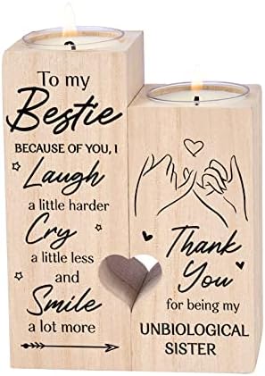 Friendship Gifts for Women, Double-Sided Printing Candle Holders for Bestie - Image 3
