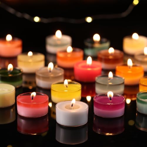 Jasmine Scented Tea Lights Candles 16 Pack - Image 6