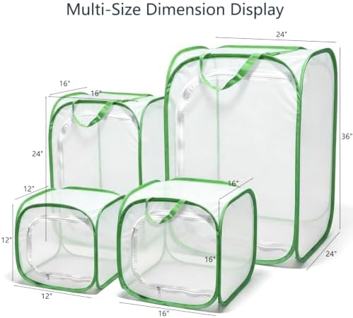 Insect & Butterfly Habitat Cage, Portable Pop-Up Terrarium with Mesh Sides, Bug Catching & Observation Enclosure for Caterpillars, Small Insects, Outdoor & Classroom Use, 24 Inches Tall - Image 2