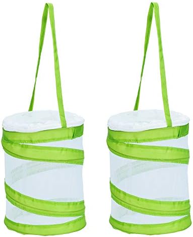 RESTCLOUD 2-Pack Mini Butterfly Habitat, Insect Mesh Cage, Bug Terrarium Pop Up 5.5" x 7" Tall (Pack of 2) by RESTCLOUD