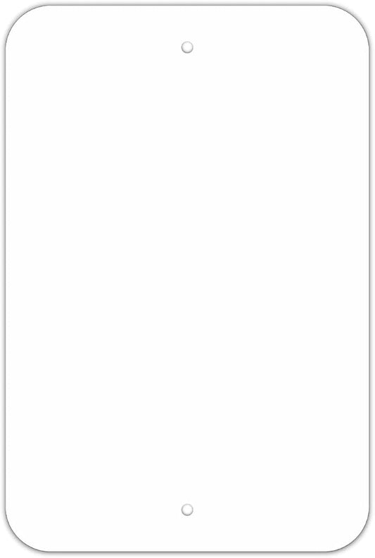 Faittoo Blank Write-On Metal Sign, 18 x 12 Inches Rust Free Aluminum, UV Protected, Waterproof, Weather Resistant, Durable Ink, Easy to Mount