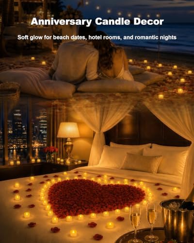 Homemory 24-Pack Remote Flameless LED Battery Tea Light Candles, 400+Hrs - Image 6