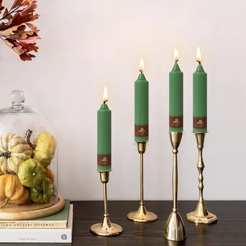 Sage Green Taper Candle Candle Sticks, 7 Inch Mini Pillar Candles Taper Candles, 4PCS Handmade Unscenteds Candlesticks for Festive, Party, Spell, Wedding, Home Decor - Image 5