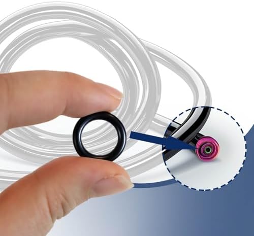 TKYPZY 40 Pack Power Pressure Washer O-Rings for 1/4" & 3/8" Quick Couplers - Rubber, High Temp, Easy Install, Black, 20x1/4" & 20x3/8" - Image 2