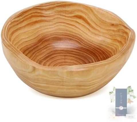 Candle Bowl Compatible with Foton Pearled, Solid Wood Rustic Vessel by Unknown