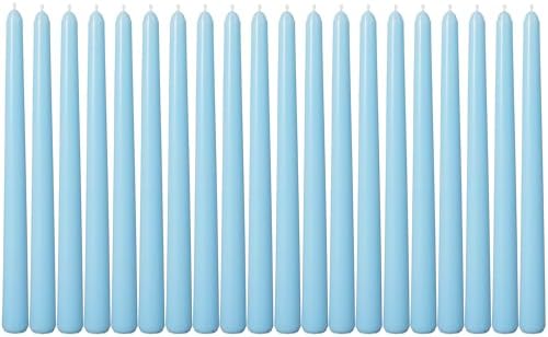 Viyffo Taper Candles, 10 Inch, 20 Pack, Sky Blue – Unscented by Viyffo