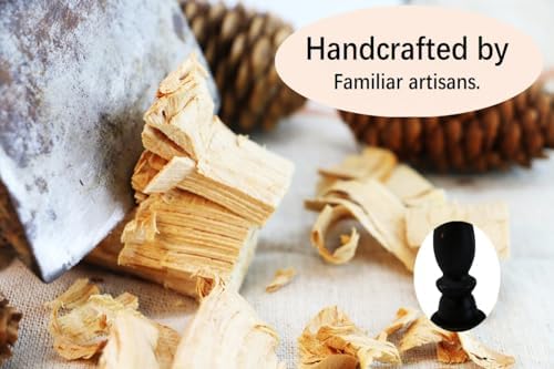 Black Worn Pillar Candle Holder - Rustic Wooden Farmhouse Candlestick Holders for - 2 Piece Set - Image 5