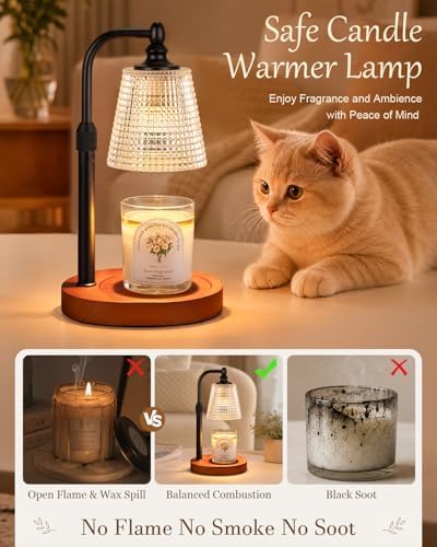Candle Warmer Lamp with Timer, Birthday Gifts for Women,Farmhouse Decor - Image 4