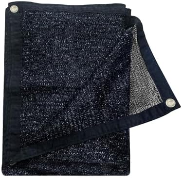 Sun Shade Cloth with Grommets for Garden, 55% 6.5x10ft, Black by CoolArea
