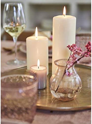 BOLSIUS 6 Ivory Pillar Candles Bulk - 3x9 Inches Candle Set - 116+ Hours Clean Burning - No Palm Oil - 0% Animal Fat - Premium European Quality - Unscented Dripless Any Occasion Pillars - Image 3