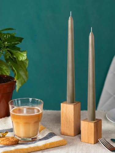 CANDWAX 12 Inch Taper Candles Sand Decor Unscented Candle Sticks 12 Pack - Image 7