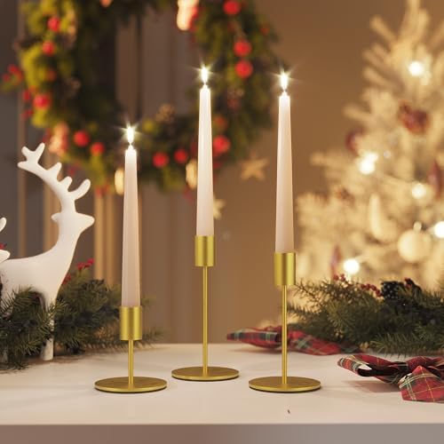 zeochyni Set of 24 Gold Taper Candle Holder Bulks for Wedding, Party Decor - Image 6