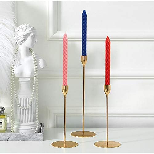 Beeswax Handmade Taper Candles, 7 Pair Red Color, 9 Inch Smokeless Dripless Wax Candles, Beeswax Candle for Home Gift Ideas - Image 4