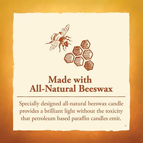 Candle by the Hour 48-Hour Horizontal Candle, Eco-friendly Natural Beeswax with Cotton Wick Color-Yellow - Image 4